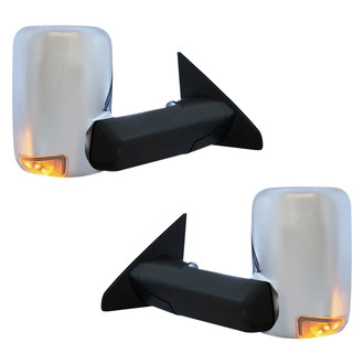 Replace® - Driver and Passenger Side Power Towing Mirror Set (Heated, Foldaway) (Standard Line)