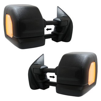 Replace® - Driver and Passenger Side Power Towing Mirror Set (Heated, Foldaway) (Standard Line)