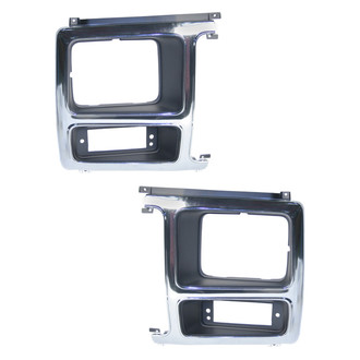 Replace® - Driver and Passenger Side Headlight Bezel Set (Platinum Plus)