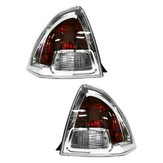 Replace® - Driver and Passenger Side Replacement Tail Light Lens and Housings (CAPA Certified)