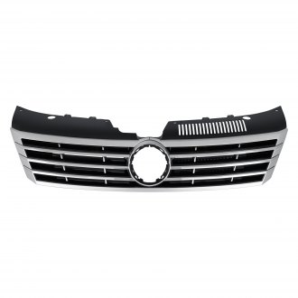 DAT AUTO PARTS Replacement for 09-10 Volkswagen Passat CC Bumper Grille Grill Insert with Fog Lights Primed Black Left Driver Side VW1036118 