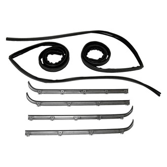 Replace® - Inner and Outer Driver and Passenger Side Door Window Channel Kit