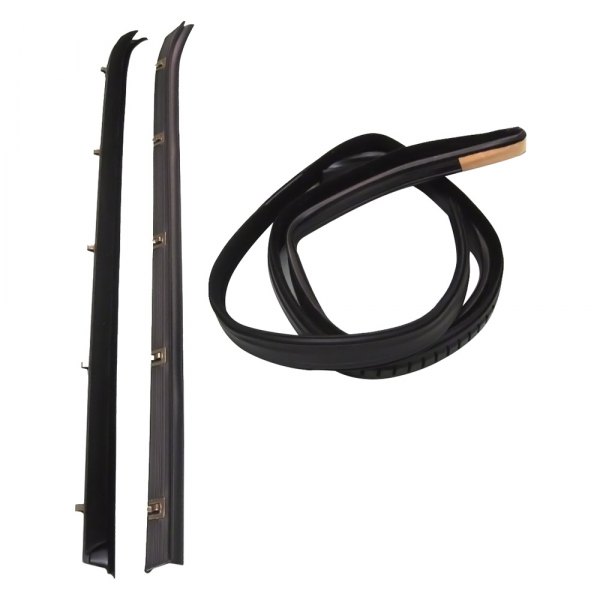 Replace® - Passenger Side Inner and Outer Door Window Belt Weatherstrip Kit