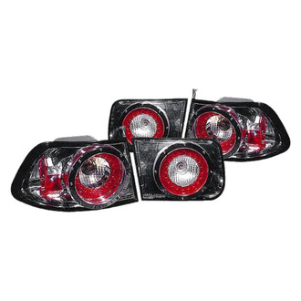 Replace® - Driver and Passenger Side Chrome LED Tail Lights