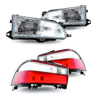 Replacement - Driver and Passenger Side Replacement Headlights and Tail Lights Kit (Standard Line)