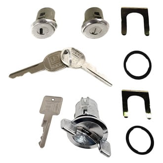 Replacement - 2-Piece (Ignition Lock Cylinder, Front Door Lock Cylinder Kit) (Standard Line)