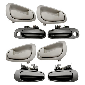 Replacement - 8-Piece (Front and Rear Driver and Passenger Side Exterior Door Handle, Front Driver and Passenger Side Interior Door Handle) (Standard Line)
