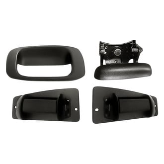 Replacement - 4-Piece (Rear Driver and Passenger Side Exterior Door Handle, Tailgate Handle, Tailgate Handle Bezel) (Standard Line)