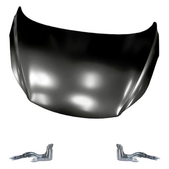 Replacement - 3-Piece (Hood Panel, Driver and Passenger Side Hood Hinge) (Standard Line)