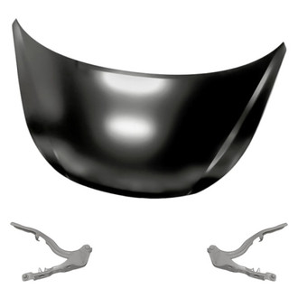 Replacement - 3-Piece (Hood Panel, Driver and Passenger Side Hood Hinge) (Standard Line)