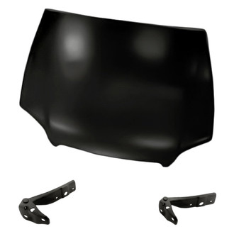 Replacement - 3-Piece (Hood Panel, Driver and Passenger Side Hood Hinge) (Standard Line)