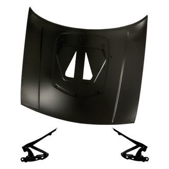 Replacement - 3-Piece (Hood Panel, Driver and Passenger Side Hood Hinge) (Standard Line)