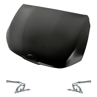 Replacement - 3-Piece (Hood Panel, Driver and Passenger Side Hood Hinge) (Standard Line)