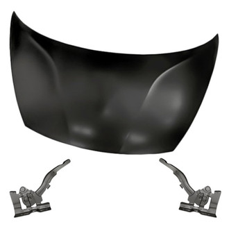 Replacement - 3-Piece (Hood Panel, Driver and Passenger Side Hood Hinge) (Standard Line)