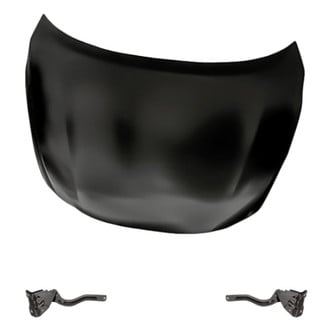 Replacement - 3-Piece (Hood Panel, Driver and Passenger Side Hood Hinge) (Standard Line)