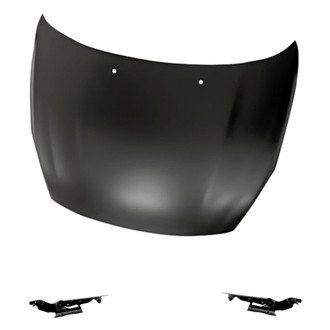 Replacement - 3-Piece (Hood Panel, Driver and Passenger Side Hood Hinge) (Standard Line)