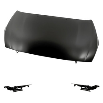 Replacement - 3-Piece (Hood Panel, Driver and Passenger Side Hood Hinge) (Standard Line)
