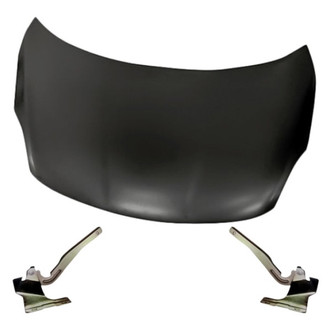 Replacement - 3-Piece (Hood Panel, Driver and Passenger Side Hood Hinge) (Standard Line)