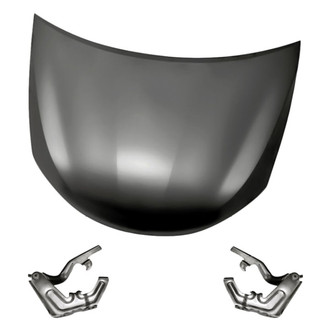 Replacement - 3-Piece (Hood Panel, Driver and Passenger Side Hood Hinge) (Standard Line)