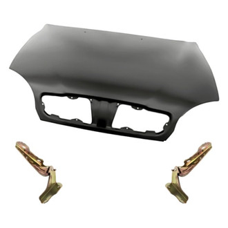 Replacement - 3-Piece (Hood Panel, Driver and Passenger Side Hood Hinge) (Standard Line)