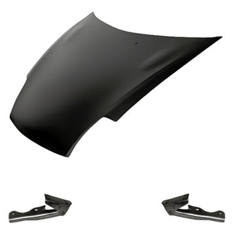 Replacement - 3-Piece (Hood Panel, Driver and Passenger Side Hood Hinge) (Standard Line)