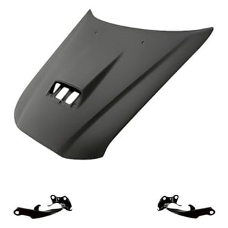 Replacement - 3-Piece (Hood Panel, Driver and Passenger Side Hood Hinge) (Standard Line)