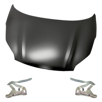 Replacement - 3-Piece (Hood Panel, Driver and Passenger Side Hood Hinge) (Standard Line)