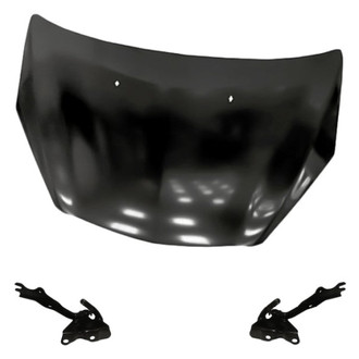 Replacement - 3-Piece (Hood Panel, Driver and Passenger Side Hood Hinge) (Standard Line)