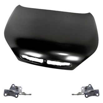 Replacement - 3-Piece (Hood Panel, Driver and Passenger Side Hood Hinge) (Standard Line)