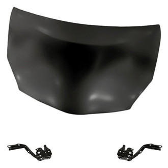 Replacement - 3-Piece (Hood Panel, Driver and Passenger Side Hood Hinge) (Standard Line)