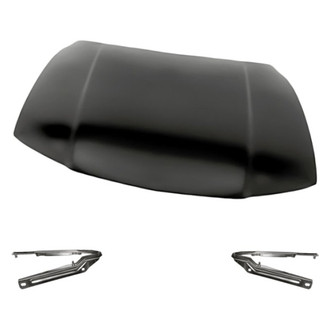 Replacement - 3-Piece (Hood Panel, Driver and Passenger Side Hood Hinge) (Standard Line)