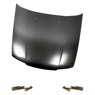 Replacement - 3-Piece (Hood Panel, Driver and Passenger Side Hood Hinge) (Standard Line)