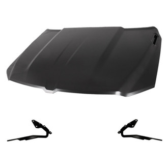 Replacement - 3-Piece (Hood Panel, Driver and Passenger Side Hood Hinge) (Standard Line)