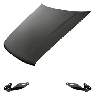 Replacement - 3-Piece (Hood Panel, Driver and Passenger Side Hood Hinge) (Standard Line)