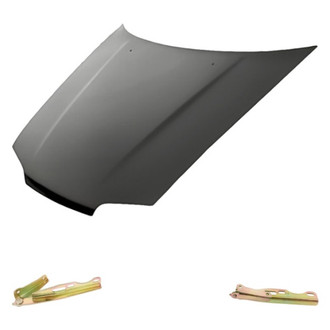 Replacement - 3-Piece (Hood Panel, Driver and Passenger Side Hood Hinge) (Standard Line)
