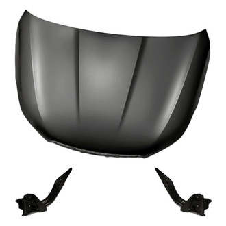 Replacement - 3-Piece (Hood Panel, Driver and Passenger Side Hood Hinge) (Standard Line)