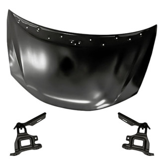 Replacement - 3-Piece (Hood Panel, Driver and Passenger Side Hood Hinge) (Standard Line)