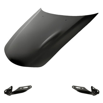 Replacement - 3-Piece (Hood Panel, Driver and Passenger Side Hood Hinge) (Standard Line)