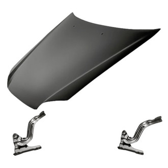 Replacement - 3-Piece (Hood Panel, Driver and Passenger Side Hood Hinge) (Standard Line)