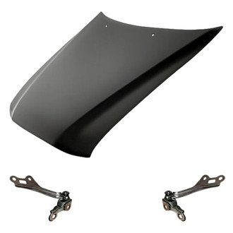 Replacement - 3-Piece (Hood Panel, Driver and Passenger Side Hood Hinge) (Standard Line)
