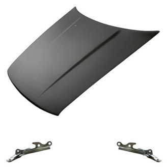 Replacement - 3-Piece (Hood Panel, Driver and Passenger Side Hood Hinge) (Standard Line)