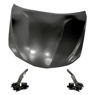 Replacement - 3-Piece (Hood Panel, Driver and Passenger Side Hood Hinge) (Standard Line)