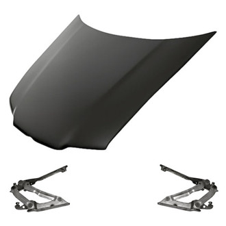 Replacement - 3-Piece (Hood Panel, Driver and Passenger Side Hood Hinge) (Standard Line)