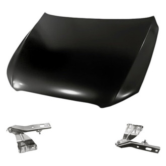 Replacement - 3-Piece (Hood Panel, Driver and Passenger Side Hood Hinge) (Standard Line)