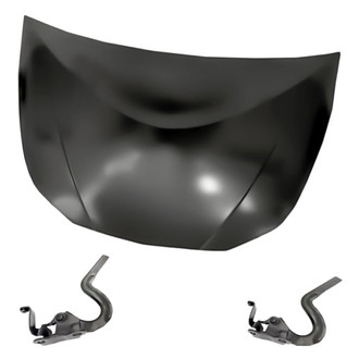 Replacement - 3-Piece (Hood Panel, Driver and Passenger Side Hood Hinge) (Standard Line)