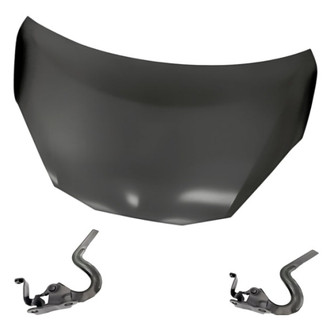 Replacement - 3-Piece (Hood Panel, Driver and Passenger Side Hood Hinge) (Standard Line)