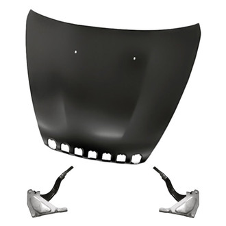 Replacement - 3-Piece (Hood Panel, Driver and Passenger Side Hood Hinge) (Standard Line)