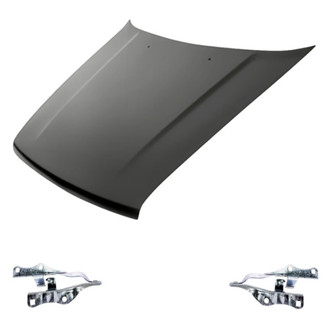 Replacement - 3-Piece (Hood Panel, Driver and Passenger Side Hood Hinge) (Standard Line)