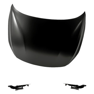 Replacement - 3-Piece (Hood Panel, Driver and Passenger Side Hood Hinge) (Standard Line)