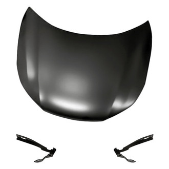 Replacement - 3-Piece (Hood Panel, Driver and Passenger Side Hood Hinge) (Standard Line)